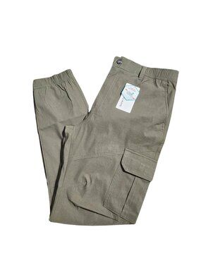 NWT | Army Green Technical Waterproof Stretch Hiking Cargo Jogger Pants | 34x30
